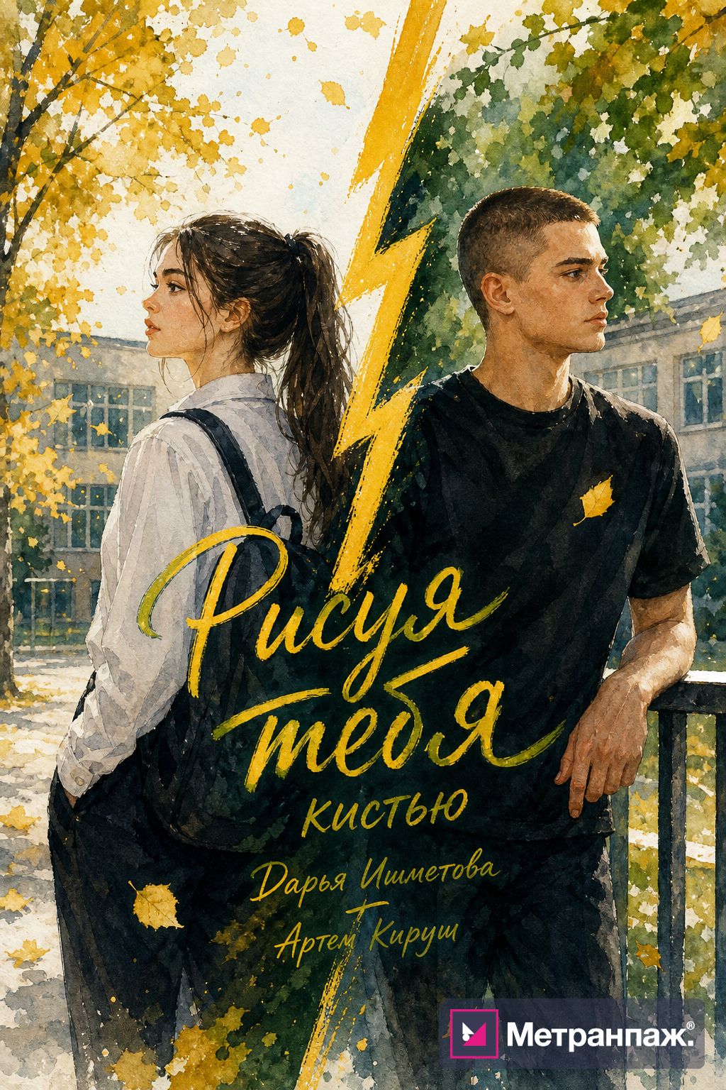 Обложка книги: «Рисуя тебя» — школьная романтика в акварели
